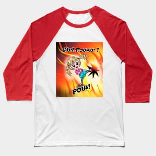 Girl Power! Pow! Baseball T-Shirt